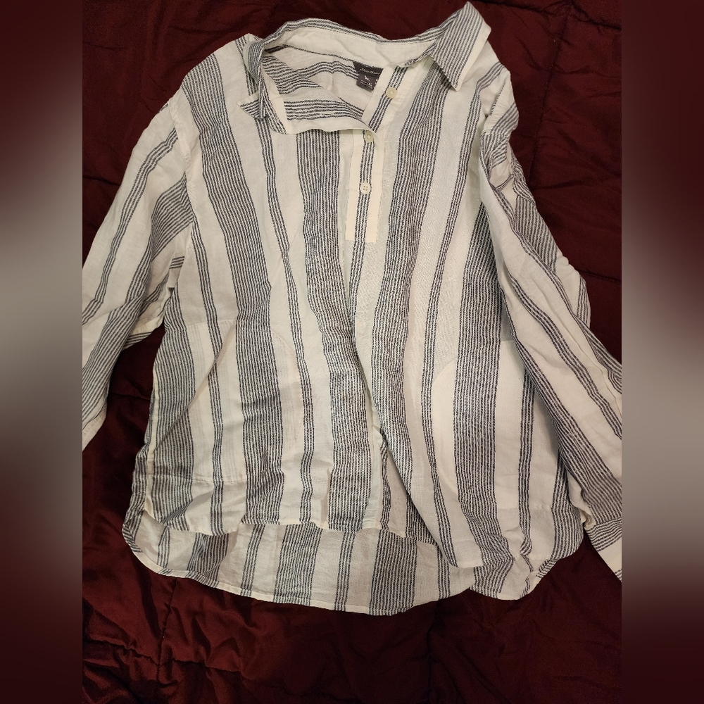 Linen striped shirt